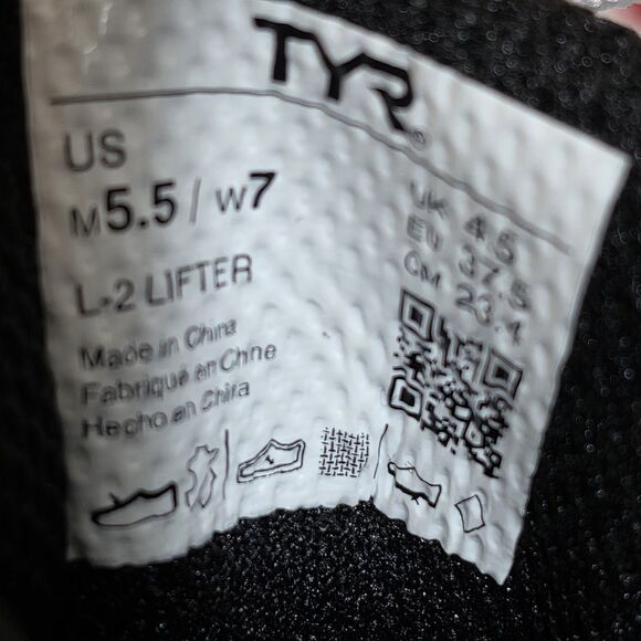 TYR L-2 Lifter Weightlifting Shoes White Gum Black Women's Size 7 Men's 5.5 - Picture 7 of 7